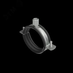 Хомут для средних нагрузок с изоляцией с гайкой М8/М10 для труб d 4"