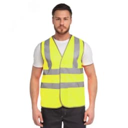 Жилет сигнальный арт. J04К цв. жёлтый флуоресцентный р. 3XL 120-124/170-188