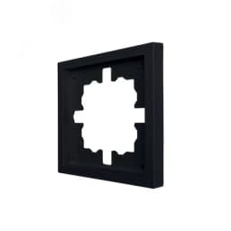 ZIMA Рамка 1-ая горизонтальная б/вст черный бархат LEZARD