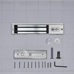 Электромагнитный замок (сила удержания 180кг), цвет серебристый сатинированный алюминий RAL 7047 RL-EM180-L0S R-Lock
