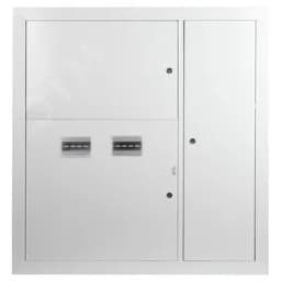 Корпус металлический встраиваемый SIMPLE ЩЭ-2 (1000х960х140) 2-х квартирный IP31 УХЛ3 серый ЭРА