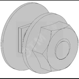 Комплект: болт M6x12 и гайка M6RS 5 HST