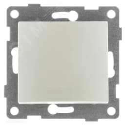 Выключатель одноклавишный Bravo, механизм, 10А, 250В, жемчуг