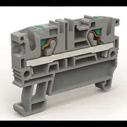 Проходная клемма 2 точки подключения на 4 кв.мм синяя DKC