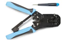 Инструмент обжимной для RJ-50, RJ-45, RJ-12, RJ-11 с храповым механизмом Hyperline HT-200AR