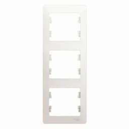 Рамка 3-м Glossa вертикал. перламутр SE GSL000607