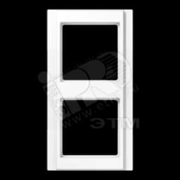 Рамка 2 поста белая