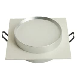 Светильник встраиваемый Feron DL506 потолочный GX53 белый серебро квадрат 51361