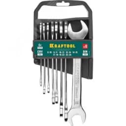 Набор рожковых гаечных ключей 8 шт, 8 - 24 мм