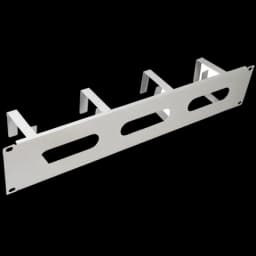 Кабельный органайзер 19" 2U, 5 колец, метал. цвет серый (RAL 7035) SYSMATRIX SA 0220.7000