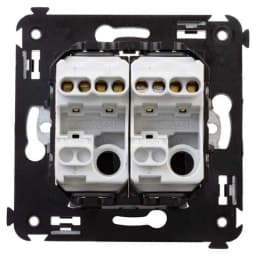 Выключатель 2-кл. 2мод. СП Avanti «Белое облако» 16А IP20 бел. DKC 4400104