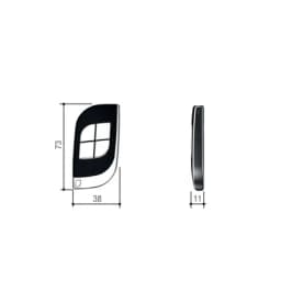Брелок-передатчик 4-х канальный CAME TTS44RKS с динамическим кодом
