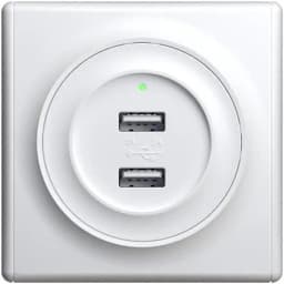 Розетка USB 2-м СП Florence 16А IP20 с подсветкой механизм бел. (1E10351300) OneKeyElectro 2260089