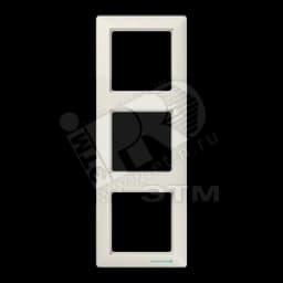 Рамка 3 поста слоновая кость