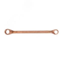 Ключ накидной двусторонний 17х19 омедненный Hortz