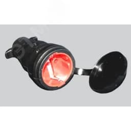 Гнездо с крышкой и с захватом 16А 250V 2P IP44 с/з КАУЧУКОВАЯ Fetih (15/150 уп/кор)