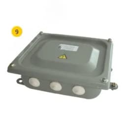 Коробка с наборными зажимами КЗНА 08-10 У2, 10А, 8 зажимов, IP54