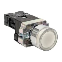 Кнопка BA21 с подсветкой 230В белая NO EKF PROxima