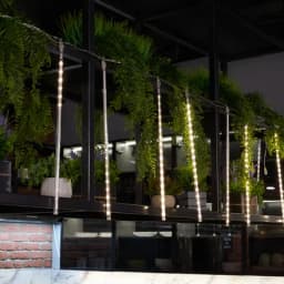 Светодиодная гирлянда Feron CL586 занавес Сосульки 4505м сетевой шнур 3м 2700K динамичный c питанием от сети 230V прозрачный шнур 51452