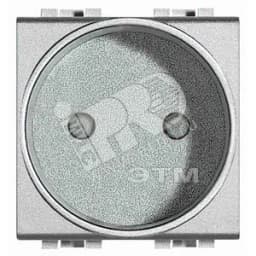 Розетка 2П 10А/16А 250В с защитными шторками 2 модуля Французский стандарт