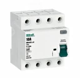 Выключатель дифференциального тока УЗО 03-6кА-4P-010А-300-AC
