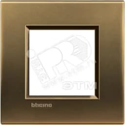 LivingLight Рамка прямоугольная 1 пост Бронза