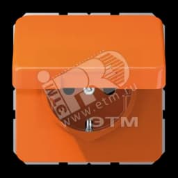 Крышка откидная для штепсельных розеток и изделий с платой 50х50мм оранжевая JUNG