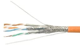 Кабель витая пара Hyperline SFUTP4-C5E-S24-IN-LSZH-OR-305 (305 м)