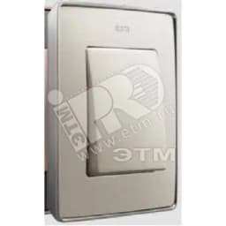 Рамка 2 поста слоновая кость/основание шампань