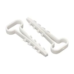 Дюбель-хомут (6х14 мм) для плоского кабеля белый (100 шт.) EKF PROxima