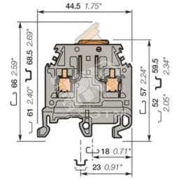 Клемма винтовая MA2.5/5.SNB1 2.5мм.кв. TE Connectivity ОУЭО