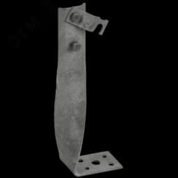 Держатель проводника круглого 6-10мм винтовой угловой скрытый h=140мм оцинкованная сталь TD IEK