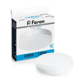 Лампа светодиодная Feron LB454 GX53 15W 6400K 25869